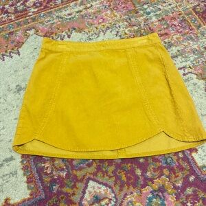 Mustard Corduroy skirt